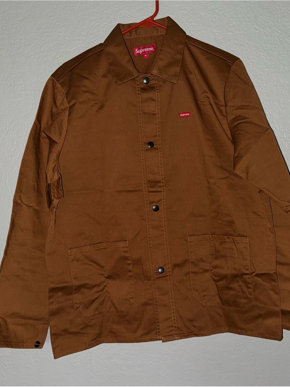 Supreme New York rust Brown shop 🏬 Jacket 🧥 small box logo 2017 awake only NYC.